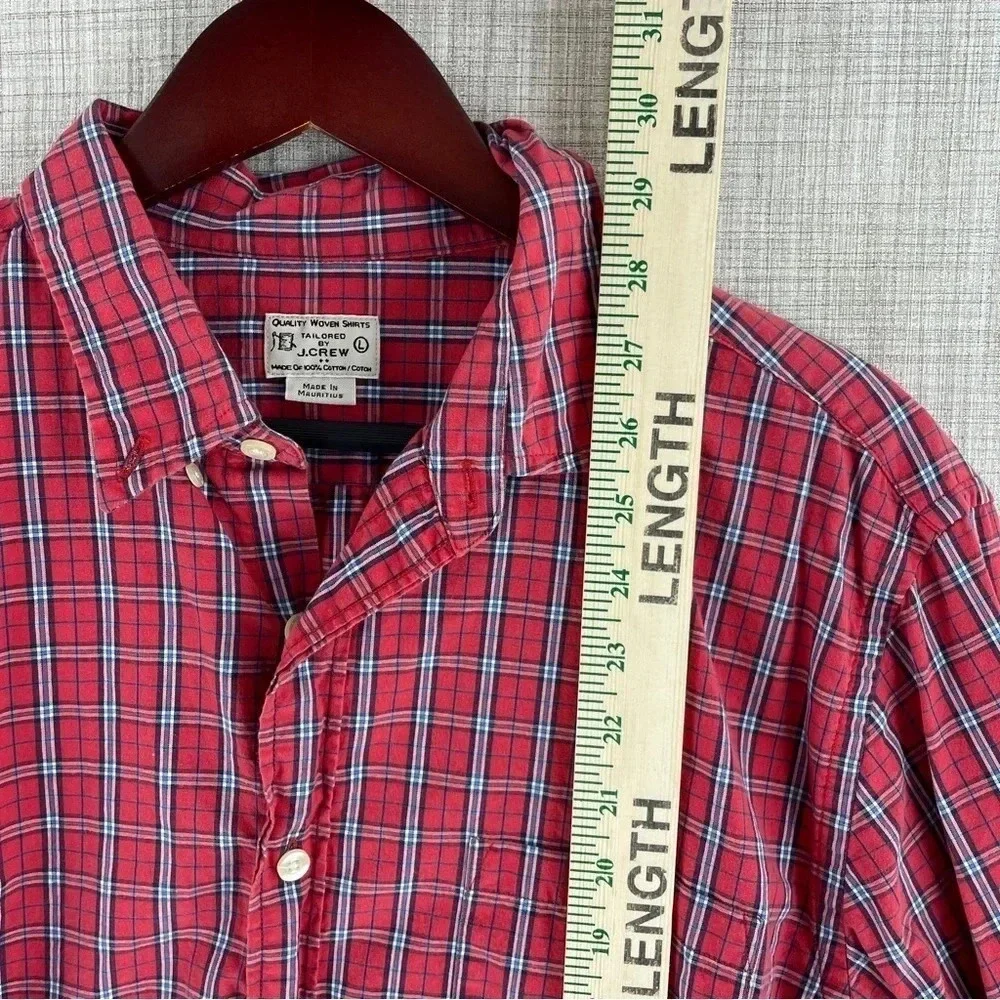 J. Crew Mens Size L Long Sleeve Button Down Shirt 2174